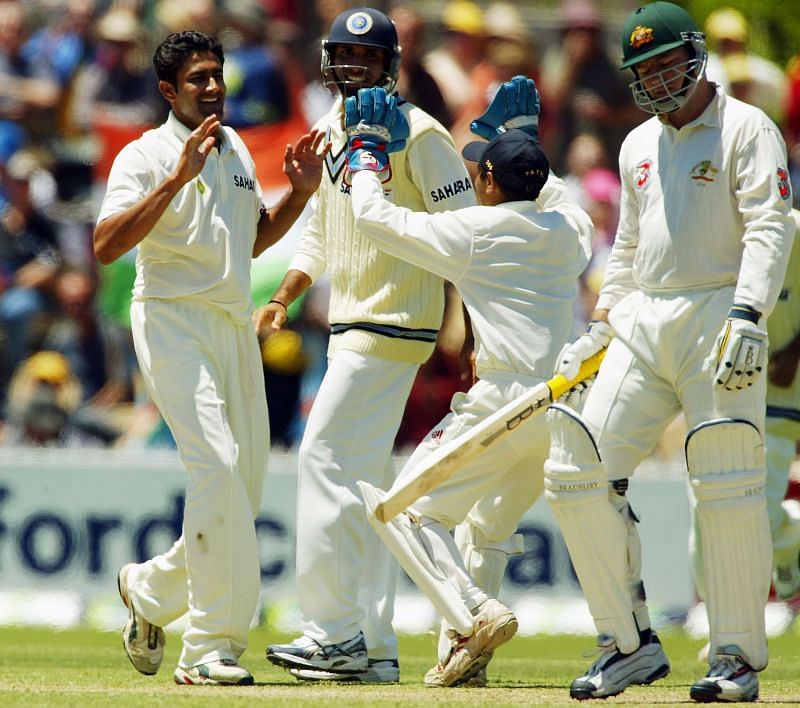 Anil Kumble picked up 8 wickets in Australia's first innings at the SCG